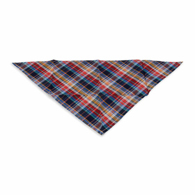 Hundehalstuch dunkel rot schwarz kariert