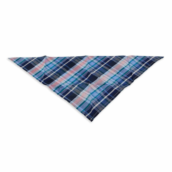 Hundehalstuch blau schwarz kariert