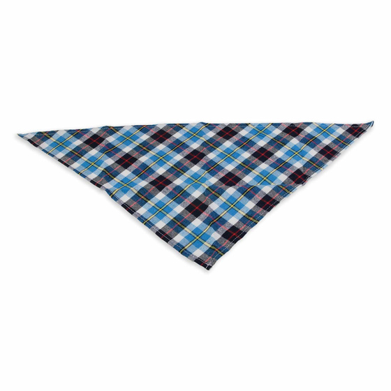 Hundehalstuch blau wei� schwarz kariert