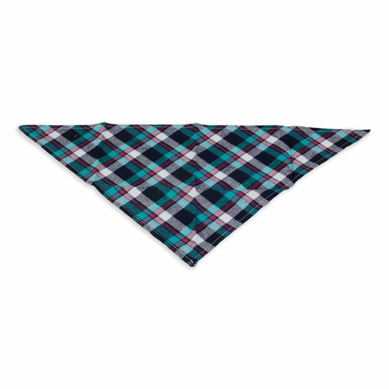 Hundehalstuch grn schwarz wei kariert