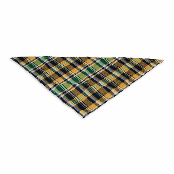 Hundehalstuch gelb schwarz wei� kariert