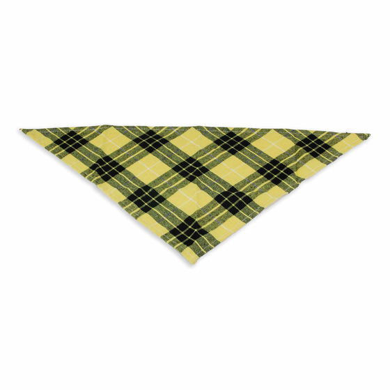 Hundehalstuch schwarz gelb kariert