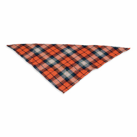 Hundehalstuch orange wei schwarz kariert