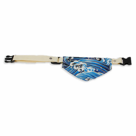 Halsband mit Hundehalstuch mit Wellen Motiv