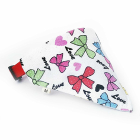 Halsband mit Hundehalstuch mit Schleifen