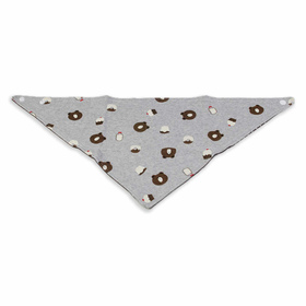 Hundehalstuch mit 2 Seiten Brchen und Punkte