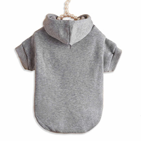 Hundepullover Hoodie f�r mittlere Hunde - M in grau