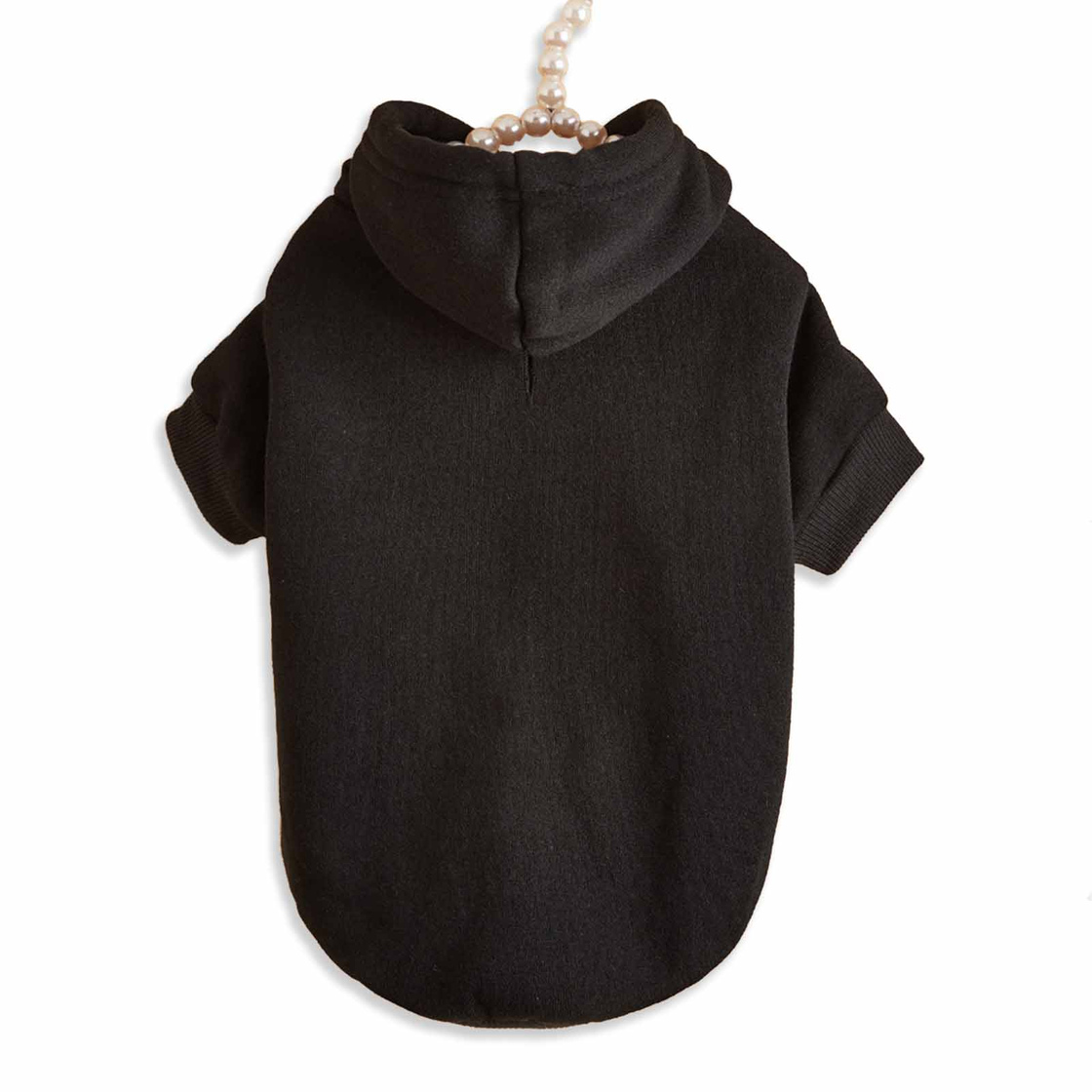 Hundepullover Hoodie f?r kleine Hunde - S in schwarz