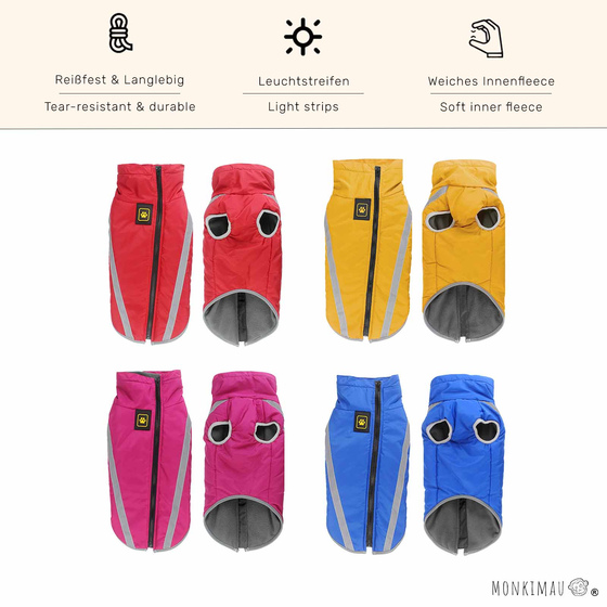 Hundejacke - XL in rot