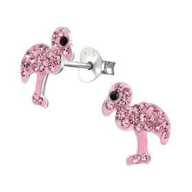 Auf dem Bild zu sehen sind Kinder Ohrringe Flamingo...