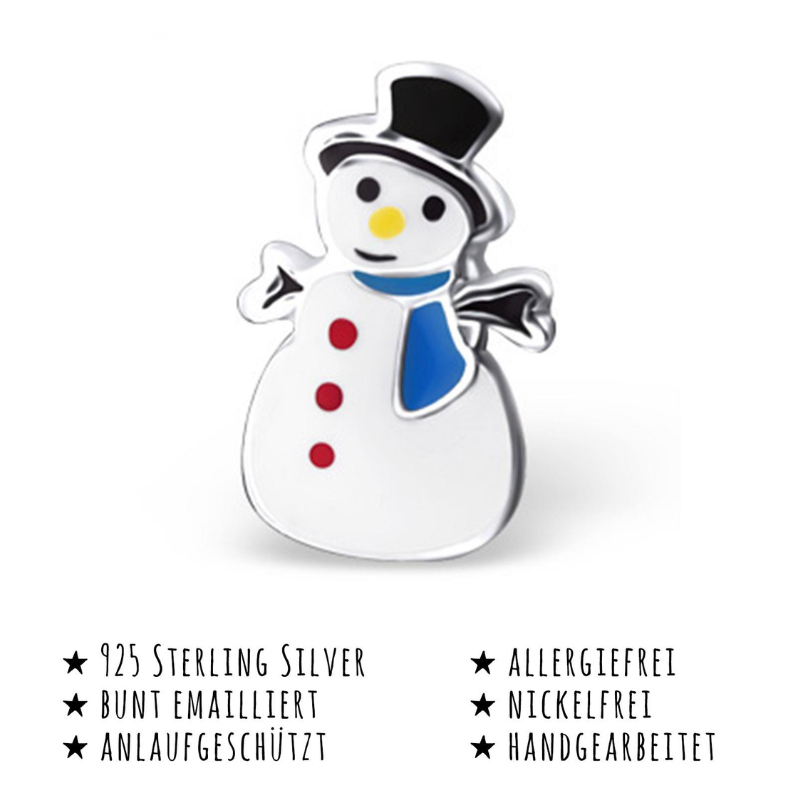 Schneemann Ohrringe aus Silber kaufen | Monkimau, 14,90 €