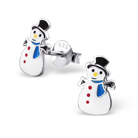 Auf dem Bild zu sehen sind Kinder Ohrringe Schneemann...