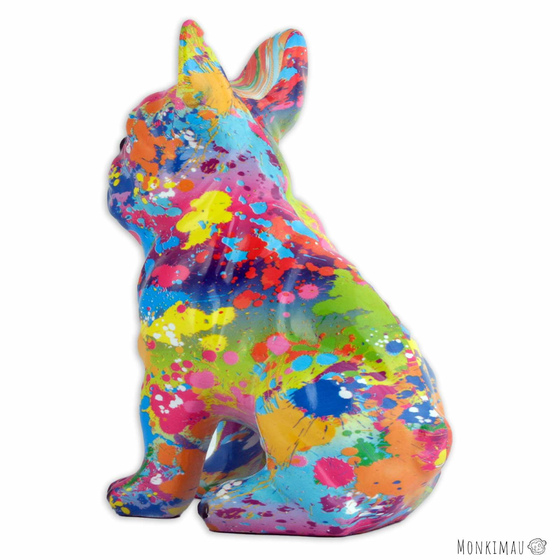 Bulldoggen Figur bunte Farbe