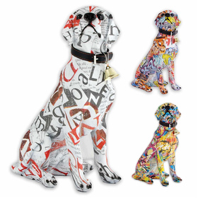 Auf dem Bild ist eine Labrador Retriever Figur aus...