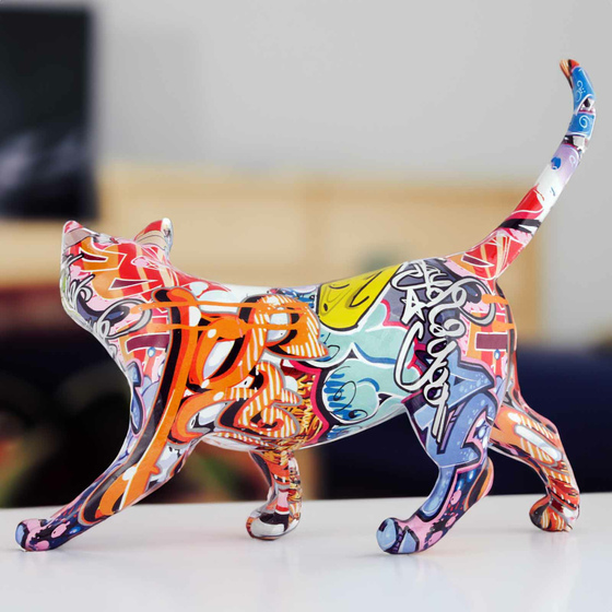 Figuren Deko 59,90 aus - für Katzen € Kunstharz Katzenfiguren dei, Bezaubernde
