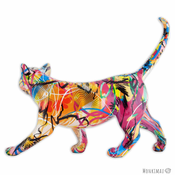Katzen Figur Strichmuster