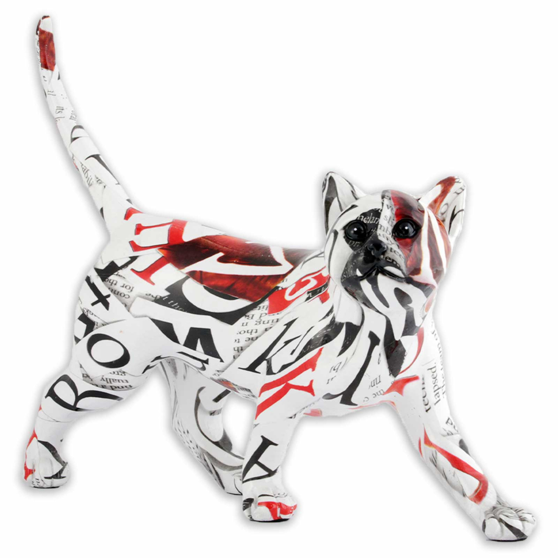 Katzen Figur Buchstaben & Zeitung