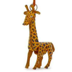 Auf dem Bild zu sehen ist eine Giraffe aus Leder als...