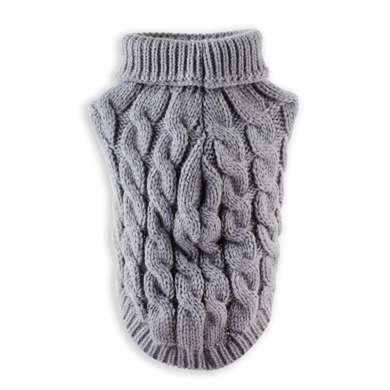 Haustier Pullover f�r Hund und Katze - XL Grau