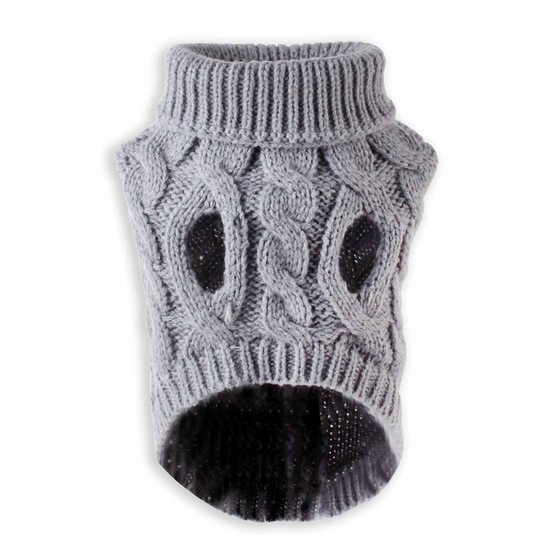 Haustier Pullover f�r Hund und Katze - XL Grau