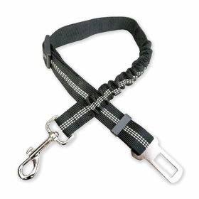 Sicherheitsgurt mit Ruckdämpfer aus Nylon - schwarz