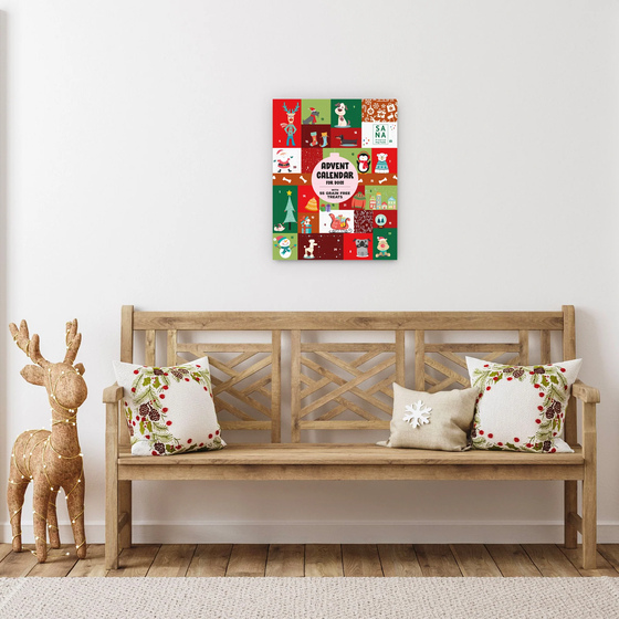 Adventskalender fr Hunde XL (53 x 42cm)