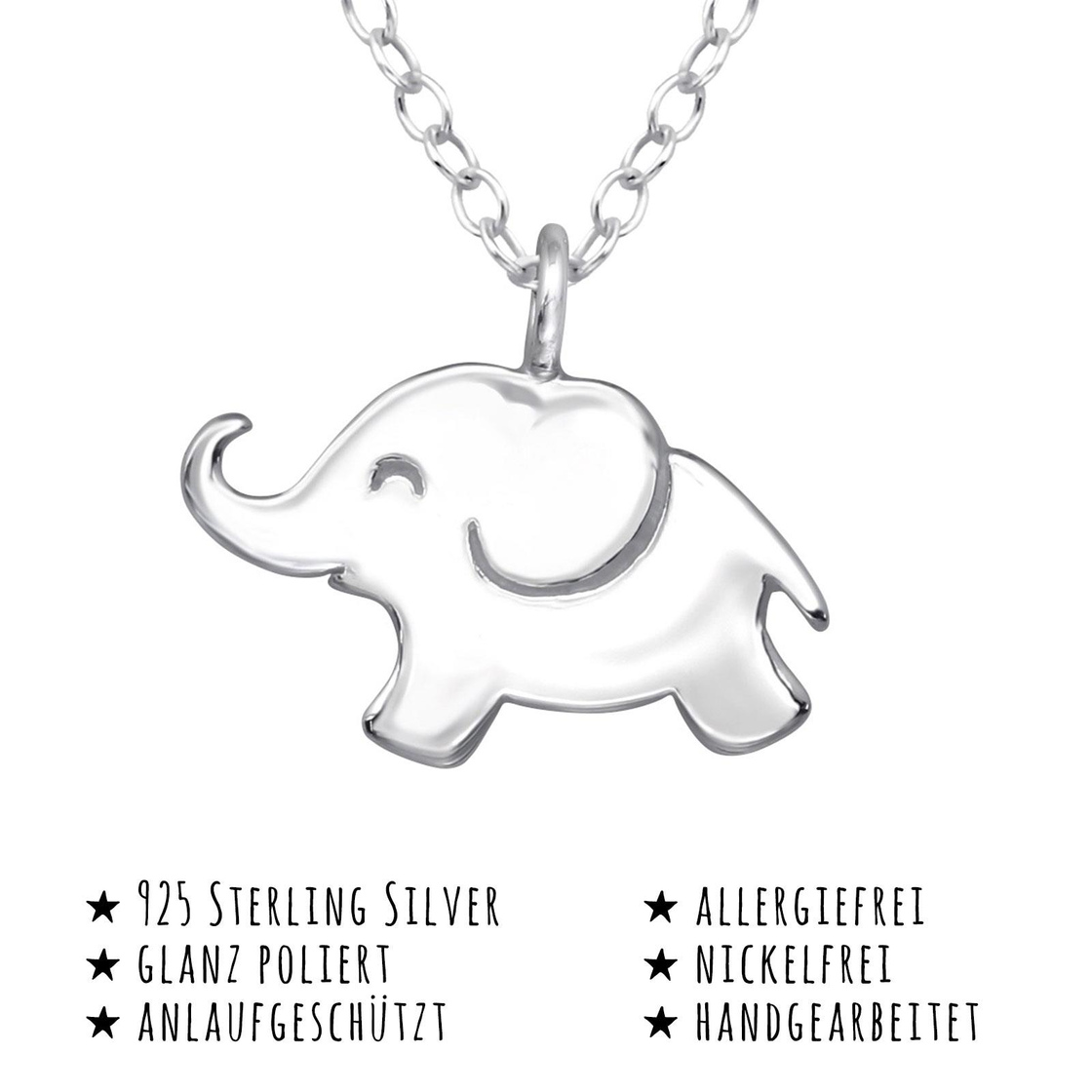 Baby Elefant Halskette aus 925 Silber kaufen | Monkimau, 27,90 €