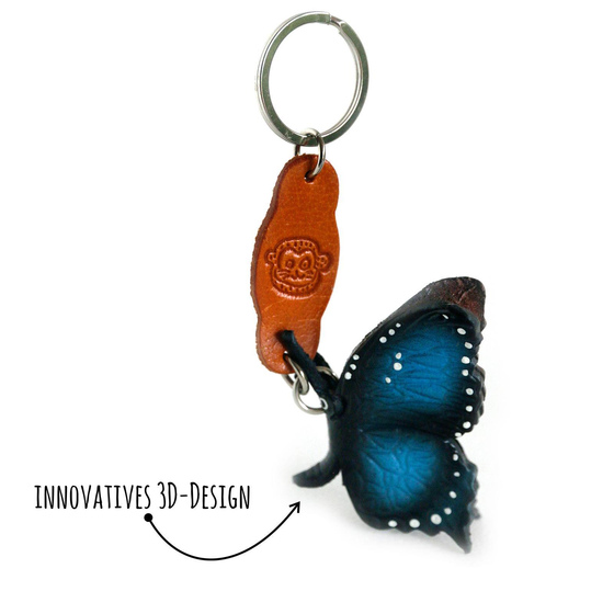 Schmetterling Schlsselanhnger aus Leder