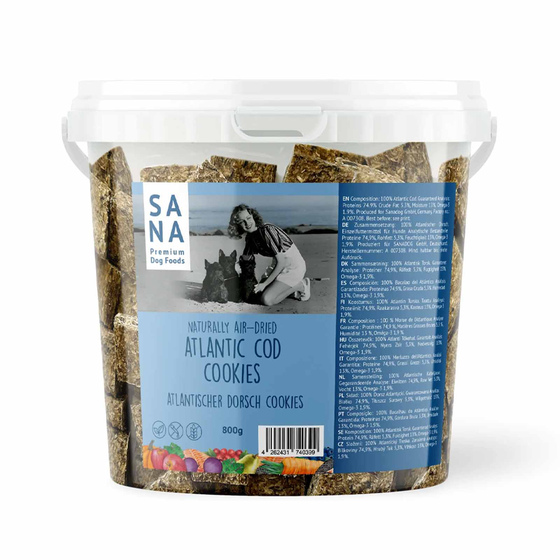 Atlantischer Dorsch Cookies - 800 Gramm