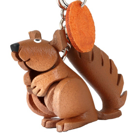 Auf dem Bild zu sehen ist ein Wald Eichhörnchen aus Leder...