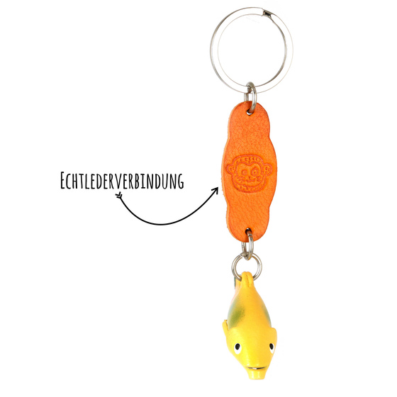 Forellen Schlsselanhnger aus Leder