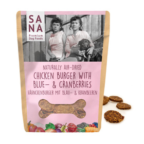 Hhnchenburger mit Blau- und Kranbeeren - 100 Gramm