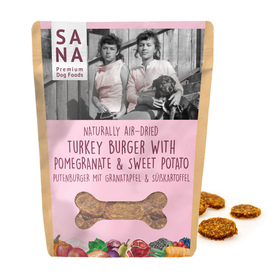 Putenburger mit Granatapfel und Skartoffel - 100 Gramm