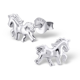 Auf dem Bild zu sehen sind Kinder Ohrringe Einhorn Pferde...