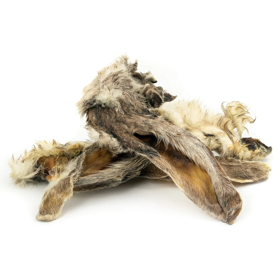 Kaninchenohren mit Fell - 700 Gramm