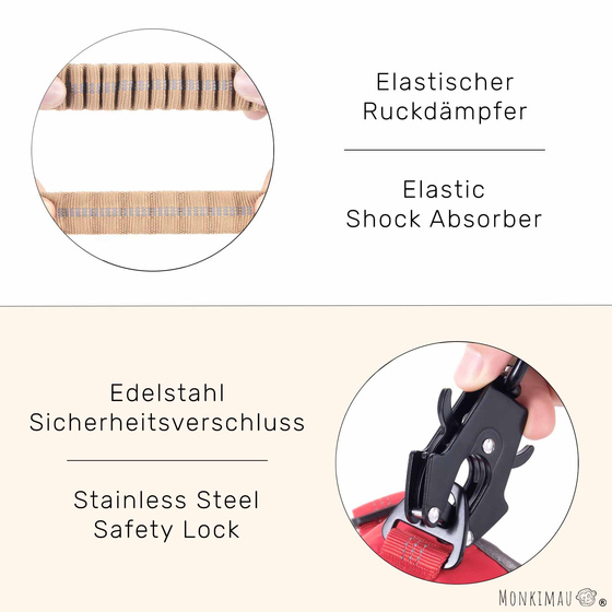 Hundeleine taktisch fr groe Hunde - schwarz