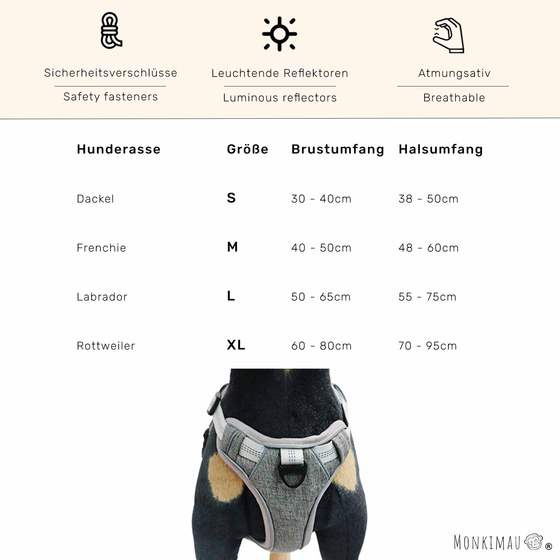 Hundegeschirr gepolstert lila - S