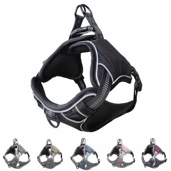 Atmungsaktive Hundegeschirre gepolstert