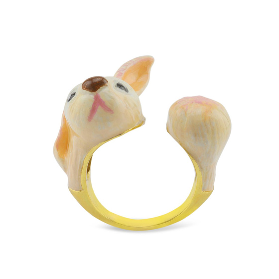 Hasen Ring vergoldet