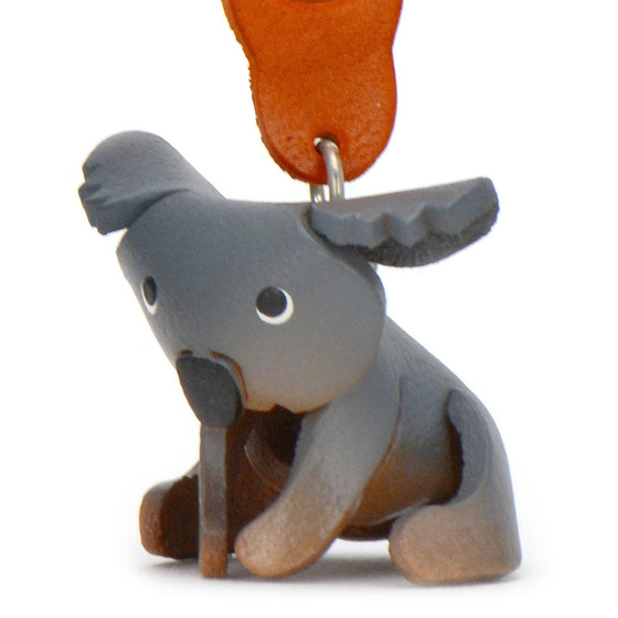 Auf dem Bild zu sehen ist ein Koala aus Leder als Schlsselanhnger Figur