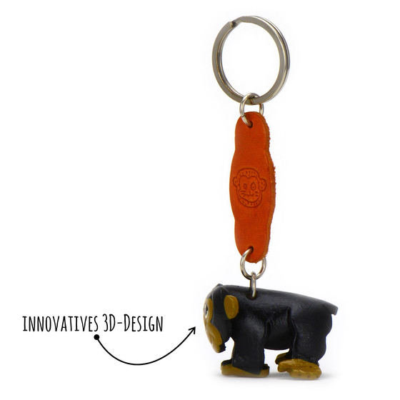 Affen Schlsselanhnger aus Leder