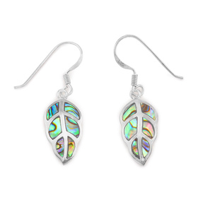 Auf dem Bild zu sehen sind Damen Ohrringe Blatt Ohrhnger...