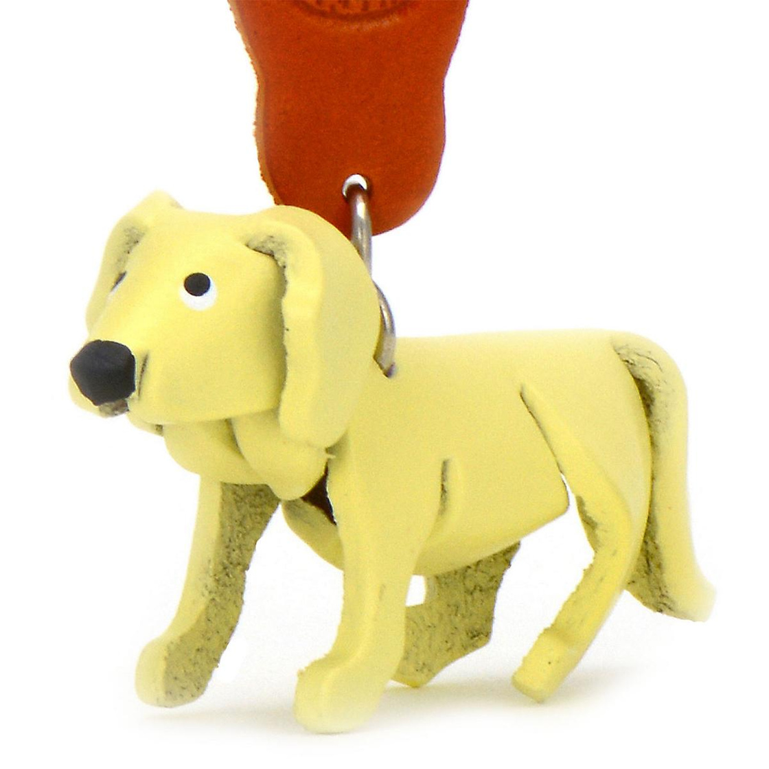 Golden Retriever Hund Schlüsselanhänger aus Leder