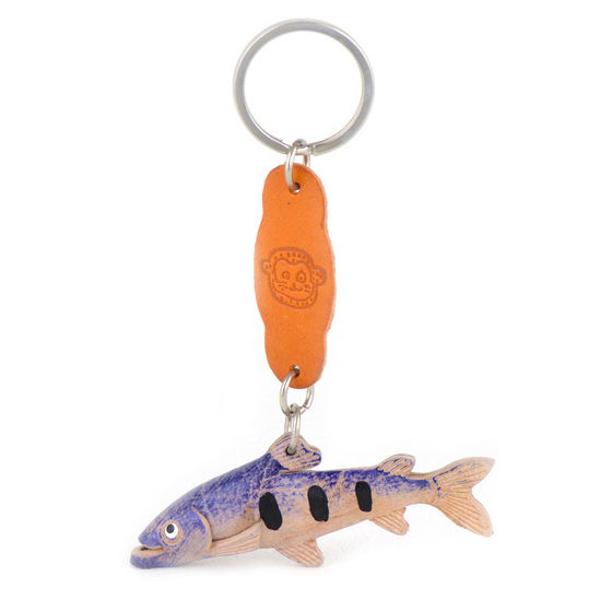 Forellen Schlsselanhnger aus Leder