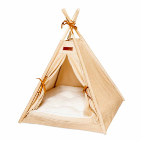 Tippi-Zelt fr Katzen und Hunde in beige