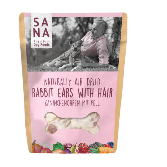 Kaninchenohren mit Fell - 200 Gramm