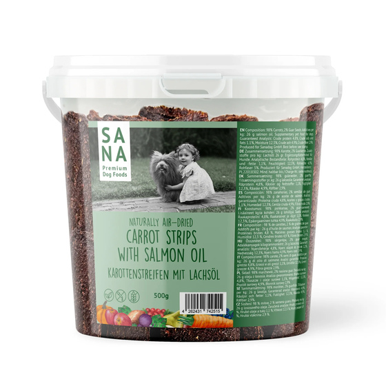 Veggie Streifen Karotte mit Lachsl - 500 Gramm