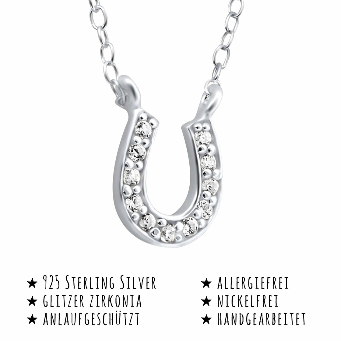 Hufeisen Halskette Silber 925 kaufen | Monkimau, 34,90 online €