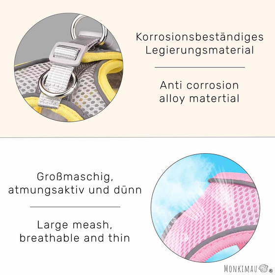 Hundegeschirr fr kleine Hunde hellblau - XS