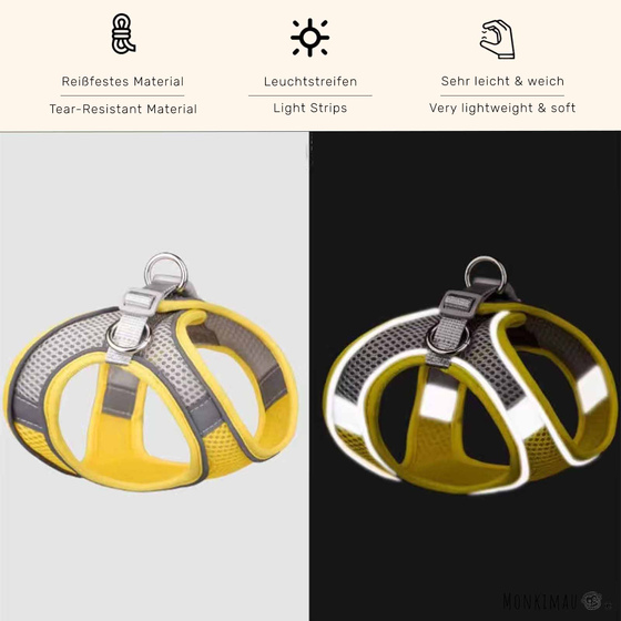 Hundegeschirr fr kleine Hunde hellblau - XS